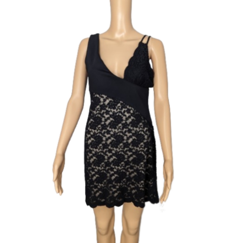 Free People Lower Eastside Lace Mini Dress M